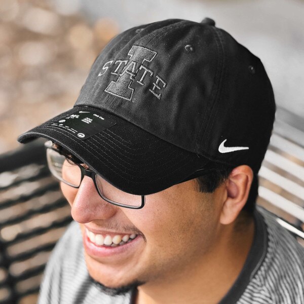 Nike® I-State Black Adjustable Club Hat
